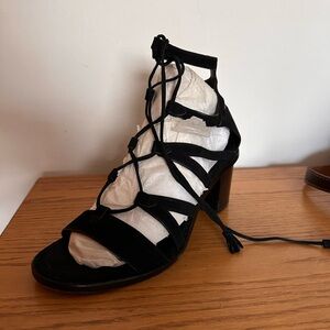 Frye Brielle Gladiator Black Strappy Dress Sandal